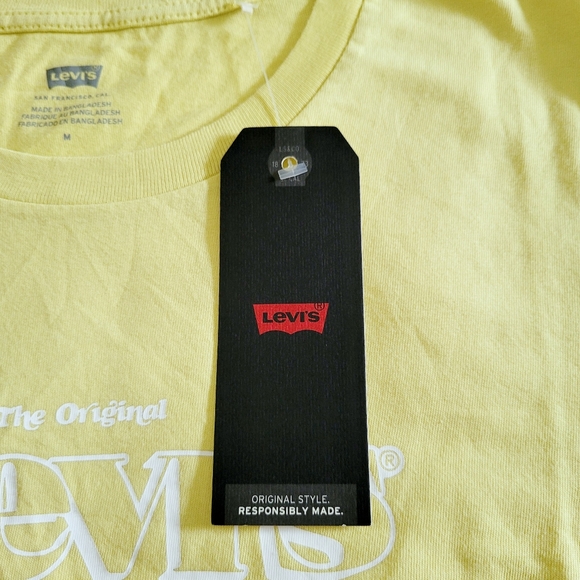 Levi's Lemon🍋 Yellow Logo Tee👕 - NWT - Picture 8 of 15
